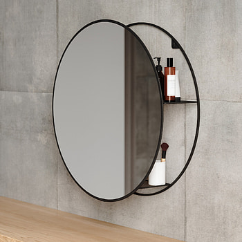 Cirko mirror storage, Modern round mirrors, Unique design, Functional unit HD phone wallpaper