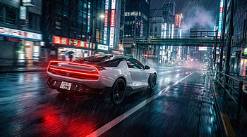 Honda Nsx 2026, Cyberpunk City, Futuristic Car, Honda, Honda NSX HD wallpaper