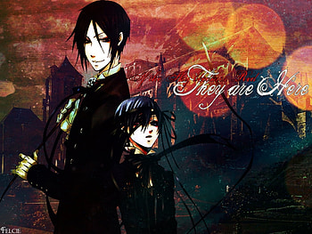 They Are Here, ciel, anime, kuroshitsuji, phantomhive, sebastian HD wallpaper