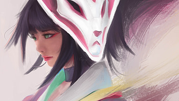 Bloodmoon Akali , akali-league-of-legends, league-of-legends, games, deviantart HD wallpaper