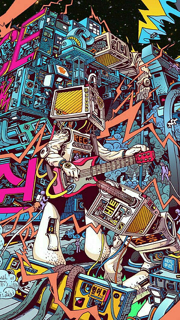 Psychedelic, Pop Art HD phone wallpaper
