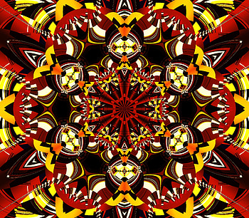 Abstract, Multicolored, Motley, Pattern, Fractal, Kaleidoscope HD wallpaper