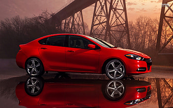 dodge dart, dodge, dart, car, red HD wallpaper
