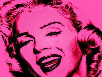 Marilyn in Pink, marilyn monroe, pink, actress HD wallpaper