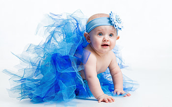 Little ballerina, blue, white, baby, cute, girl, child, ballerina HD wallpaper
