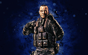 Special Forces Sergeant, , red neon lights, Mortal Kombat Mobile, fighting games, MK Mobile, creative, Mortal Kombat, Special Forces Sergeant Mortal Kombat HD wallpaper