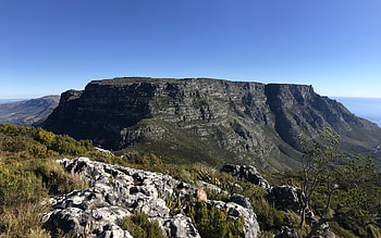 Table Mountain, sky, rocks, South Africa, capetown HD wallpaper