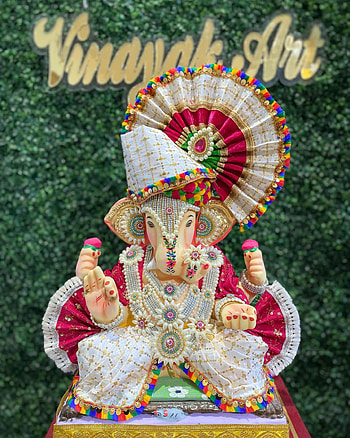 Ganesh, magenta, art HD phone wallpaper
