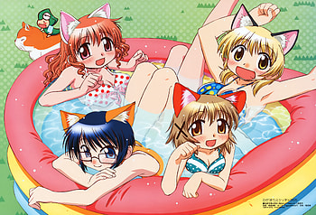 Hidamari Sketch, sketch, hidamari, anime, pool HD wallpaper