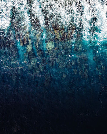 Nature, Water, View From Above, Ocean, Surf, Maldives HD phone wallpaper