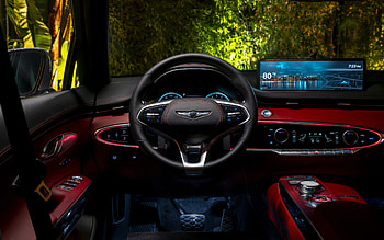 2022, Genesis GV70, , inside view, interior, control panel, new GV70, Genesis GV70 interior, Korean cars, Genesis HD wallpaper