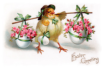 Easter, animal, chicken, bouquet, eggs, nice, rose, holiday, flower, roses, art, beautiful, shell, pretty, drawing, cool, flowers, lovely HD wallpaper