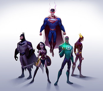 Justice League Artwork 2017, justice-league, batman, green-lantern, wonder-woman, flash, superman, superheroes, artist, artwork, artstation HD wallpaper