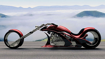 Big moto, morning, red, , nature, moto, concept HD wallpaper