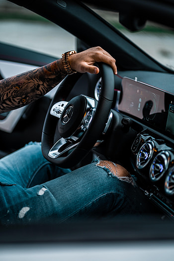 Cars, Hand, Car, Mercedes, Steering Wheel, Rudder HD phone wallpaper