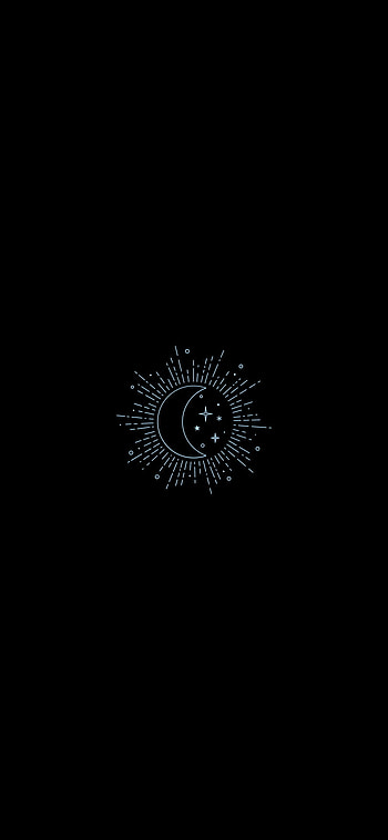 Moon, electric blue, midnight, witchy HD phone wallpaper