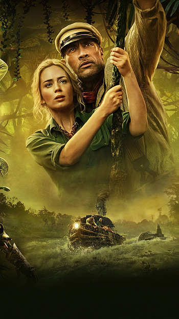 Dwayne Johnson and Emily Blunt in Jungle Cruise, Ultra , Mobile , Epic duo HD phone wallpaper
