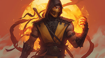 Scorpion Mortal Kombat, video game, Mortal Kombat, Scorpion (Mortal Kombat) HD wallpaper