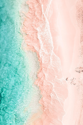 Nature, Sea, Waves, Beach, Sand, View From Above HD phone wallpaper