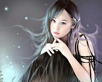 Sad beauty, sad, fantasy, art, face, girl HD wallpaper