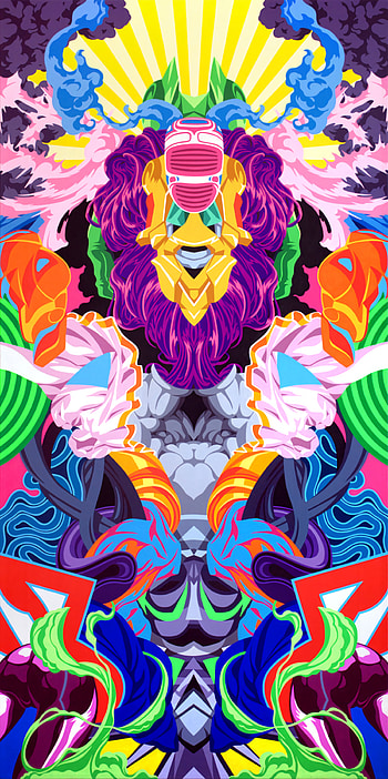 Abstract, Art, Patterns, Vector, Multicolored, Motley HD phone wallpaper