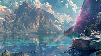 Serene Lake Fishing Spot - Ultra, fishing, landscape, mountain HD wallpaper