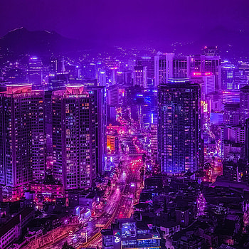 Cities, Architecture, Lights, Road, Night City, Neon HD phone wallpaper