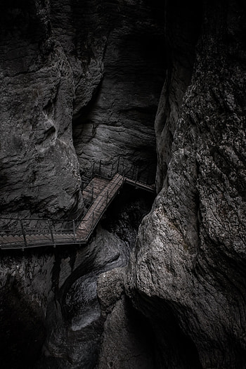 Nature, Rock, Mountain, Grey, Stairs, Ladder HD phone wallpaper