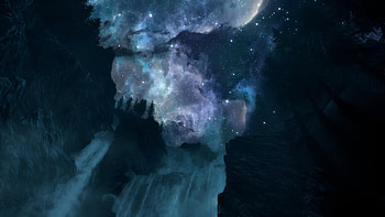 Skyrim Night Sky Panorama, video game, The Elder Scrolls V: Skyrim, starry sky HD wallpaper