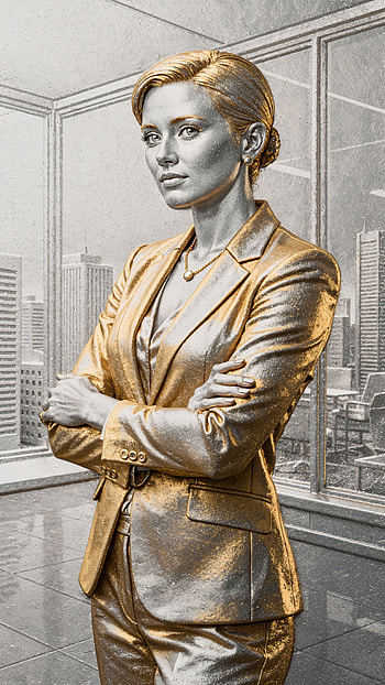 Golden Executive - Businesswoman HD phone wallpaper