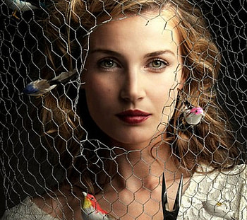 dom, wire, birds, pliers, woman HD wallpaper