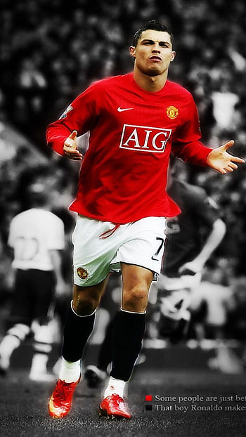 Red aig, cr7, football HD phone wallpaper