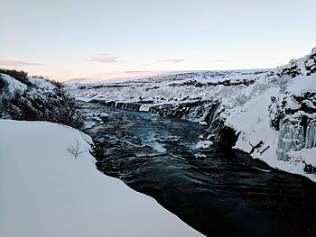 Iceland, cold river, landscape, nature HD wallpaper