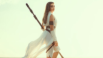 Rey Star Wars Cosplay Girl , rey, star-wars, movies, cosplay HD wallpaper