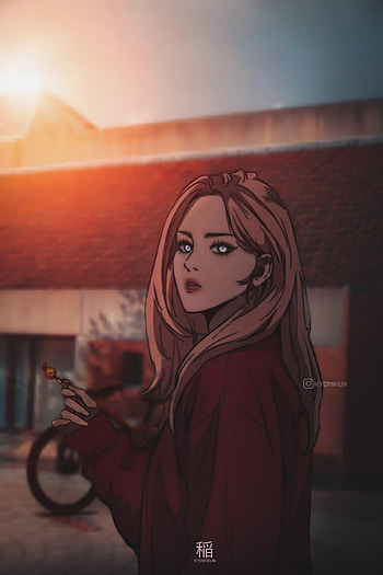 Shelly, sky, manhwa, anime HD phone wallpaper