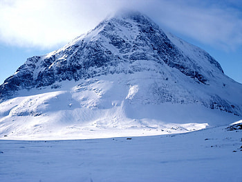 Nature, Snow, Mountain, Vertex, Top, Fog HD wallpaper
