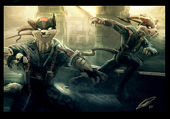 hackers, animal, artwork, abstract, 3d HD wallpaper