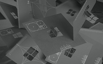 Windows logo, gray background, Windows 10 logo, Windows 10 emblem, gray paper maps, Windows HD wallpaper