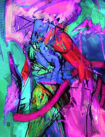 Abstract, Lines, Paint, Modern, Canvas HD phone wallpaper