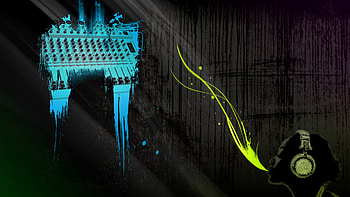 MixingDeskTwo, house, techno, coloured, music, r and b, 3d, abstract, texture, mixing desk, head, electro HD wallpaper