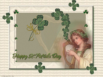 HAPPY ST PATS DAY, st pats, shamrock, green HD wallpaper