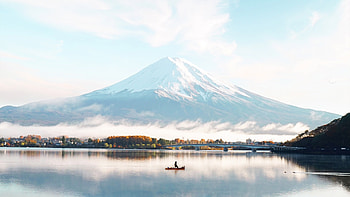 Mount Fuji blue bright day, resolution, , Travels HD wallpaper