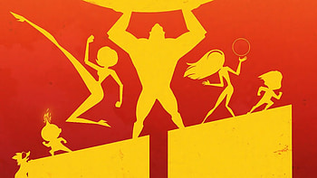 Incredibles 2 background, Action-packed scene, Epic adventure, Dynamic animation HD wallpaper