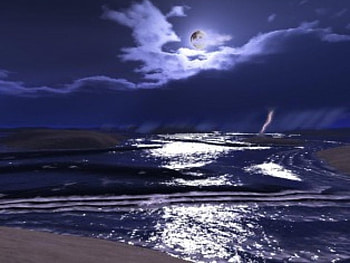 a strike of lightning, lightning, sky, nature, water HD wallpaper