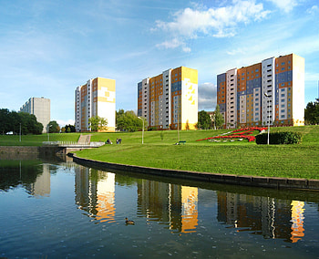 Lake Mendeleev, Minsk, Belarus, backgrounds HD wallpaper