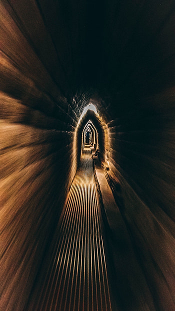 Dark, Backlight, Illumination, Tunnel, Underground HD phone wallpaper