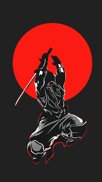 Ninja, art HD phone wallpaper