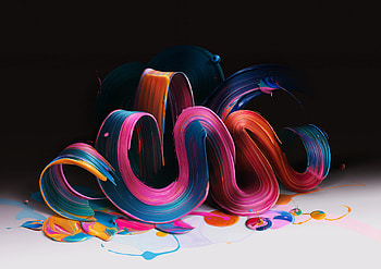 Colorful threads, paint, abstract HD wallpaper