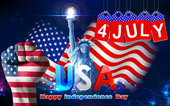 4th of July, Statue of Liberty, Wishes quotes HD wallpaper