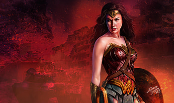 Wonder Woman Gal Gadot Art, wonder-woman, comic, artwork, artist, digital-art, diana-prince, dc-comics, superheroes HD wallpaper